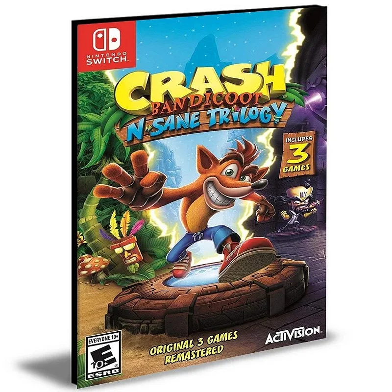 Crash Bandicoot N. Sane Trilogy NINTENDO SWITCH Mídia Digital - Image 5