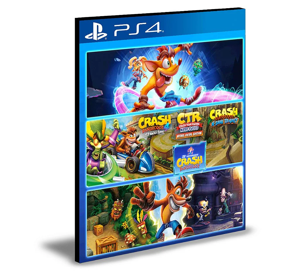 Crash Bandicoot - Pacote de Crashiversário PS4 e PS5 MÍDIA DIGITAL