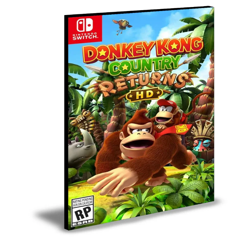 Donkey Kong Country Returns HD Nintendo Switch Mídia Digital