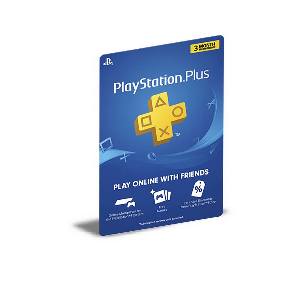 PSN PLUS 3 Meses Playstation ESSENTIAL User Ps4 e PS5 Mídia Digital