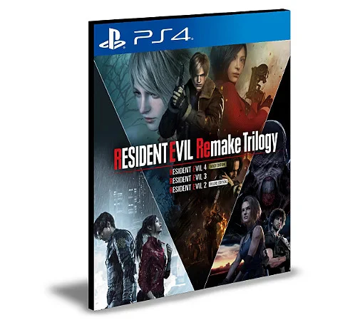 Resident Evil Remake Trilogy Ps4 Mídia Digital